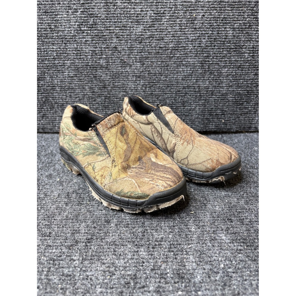 Game Winner Youth Camouflage Slip On Shoes Canvas Rugged Lug Sole Size J12.0
